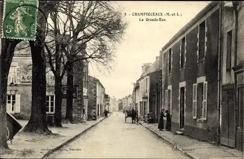 Ak Champtoceaux Maine-et-Loire, La Grande Rue