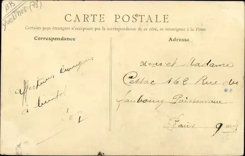 Ak Meulan Gaillonnet Val-d´Oise, Le Prieuré, côté de la Terrasse