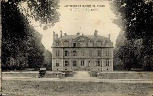 Ak Magny en Vexin Val-d’Oise, Guizy, le Château