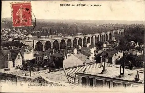 Ak Nogent sur Marne Val de Marne, Le Viaduc