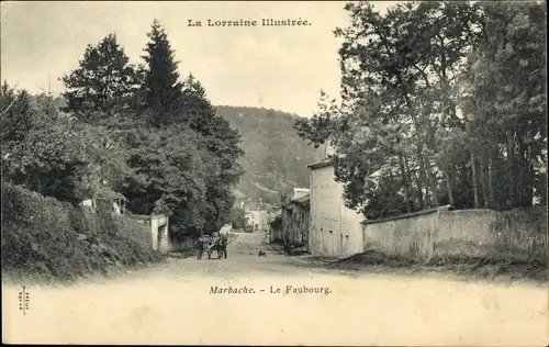 Ak Marbache Meurthe-et-Moselle, Le Faubourg