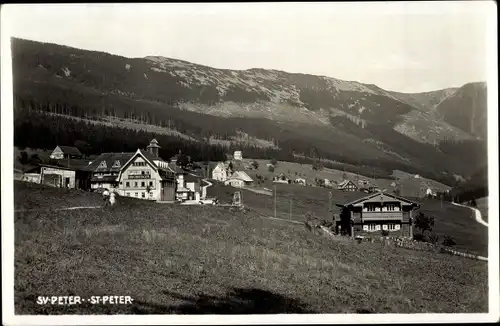 Ak Sankt Peter am Wimberg Oberösterreich, Gesamtansicht