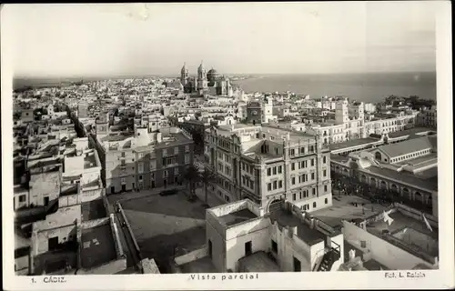 Ak Cádiz Andalusien, Vista Parcial