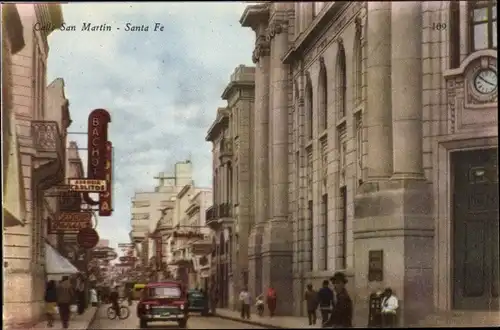 Ak Santa Fé Argentinien, Calle San Martin