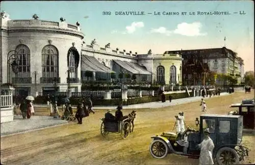 Ak Deauville Calvados, Le Casino et le Royal Hotel