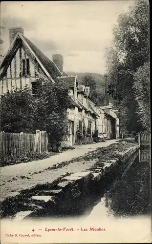 Ak Lyons la Forêt Eure, Les Moulins