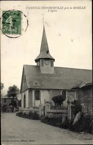 Ak Saint Ouen de Thouberville Eure, Kirche