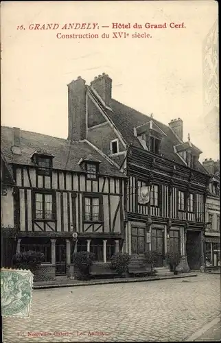 Ak Le Grand Andely Eure, Hôtel du Grand Cerf