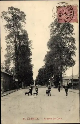 Ak Evreux Eure, Avenue de Caen