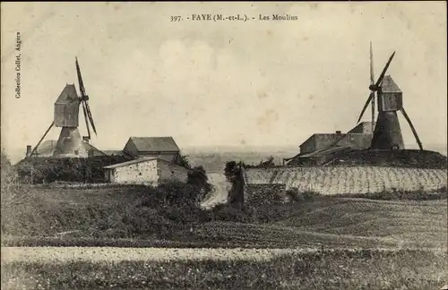 Ak Faye d’Anjou Maine et Loire, Les Moulins