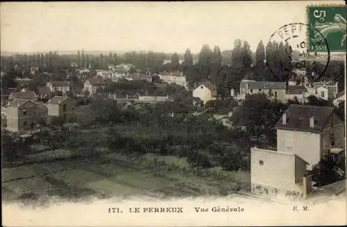 Ak Le Perreux Val de Marne, Vue generale