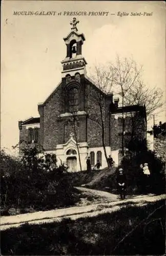 Ak Corbeil Essonne, Eglise Saint Paul