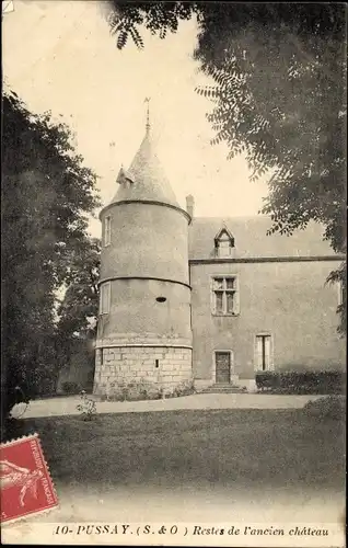 Ak Pussay Essonne, Restes de l'ancien chateau