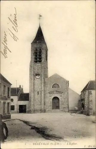 Ak Mereville Essonne, Eglise