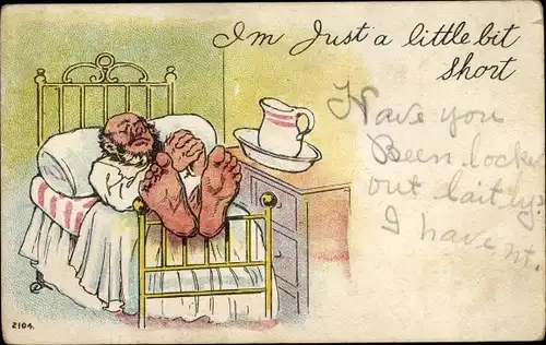 Künstler Ak , I'm just a little bit short, Nr. 2104