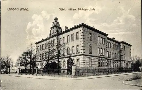 Ak Landau in der Pfalz, Städtische höhere Töchterschule
