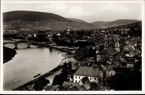Ak Miltenberg am Main in Unterfranken, Stadtbild, Vogelschau