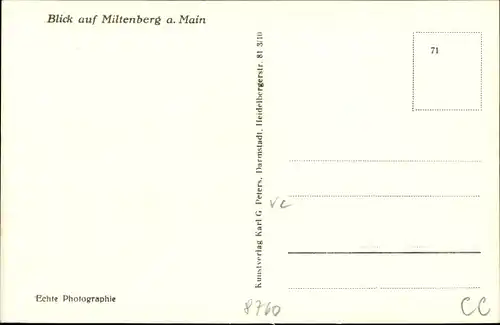 Ak Miltenberg am Main in Unterfranken, Stadtbild, Vogelschau