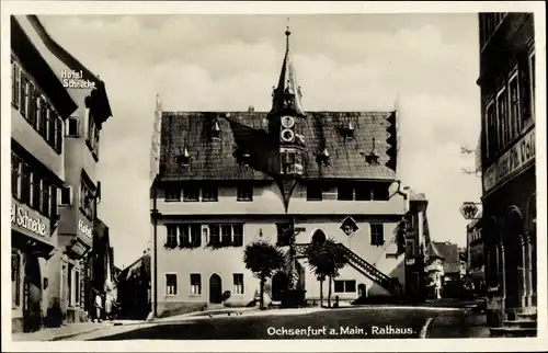 Ak Ochsenfurt in Unterfranken, Rathaus