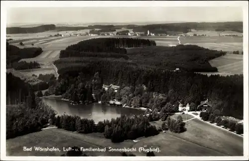 Ak Bad Wörishofen im Unterallgäu, Familienbad Sonnenbüchl, Luftbild