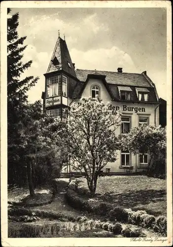 Ak Manderscheid in der Eifel Rheinland Pfalz, Hotel zu den Burgen