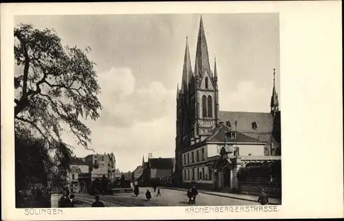 Ak Solingen in Nordrhein Westfalen, Kronenberger Straße