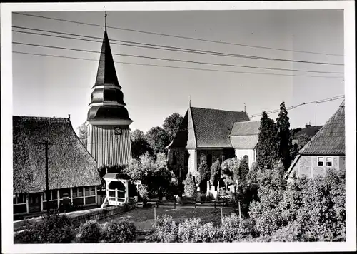 Foto Hamburg Bergedorf Curslack, St. Johanniskirche, 1950