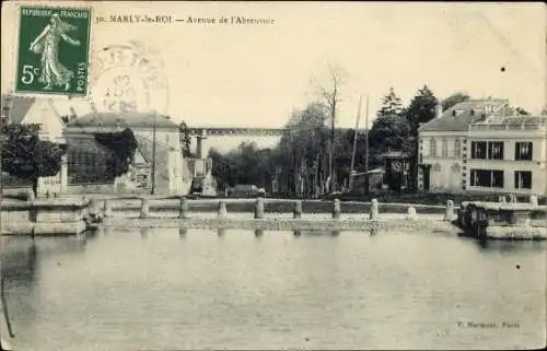 Ak Marly le Roi Yvelines, Avenue de l'Abreuvoir