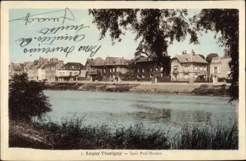 Ak Lagny Thorigny Seine et Marne, Quai Paul Moreau