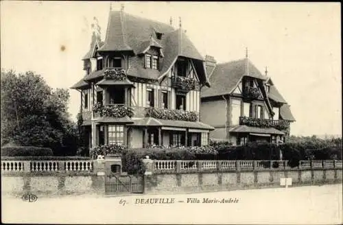 Ak Deauville Calvados, Villa Marie Andree