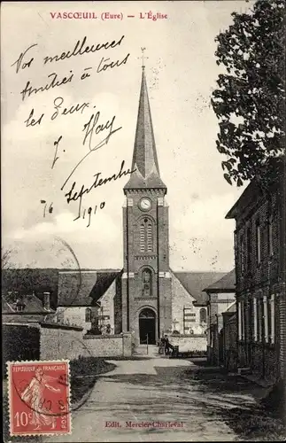 Ak Vascœuil Eure, L'Église