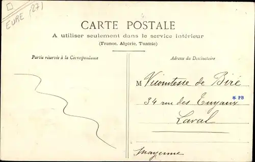 Ak Le Vaudreuil Eure, Passage du bac sur l'Eure