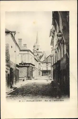 Ak Nonancourt Eure, Rue de l'Hôtel Dieu