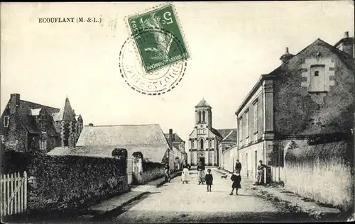 Ak Ecouflant Maine et Loire, Eglise