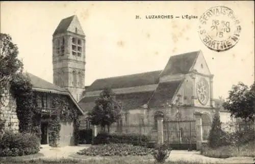 Ak Luzarches Val d’Oise, L'Église