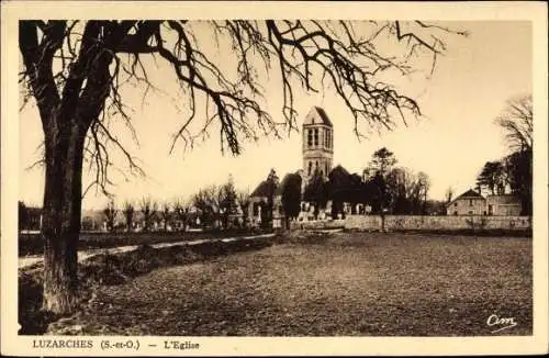 Ak Luzarches Val d’Oise, L'Église