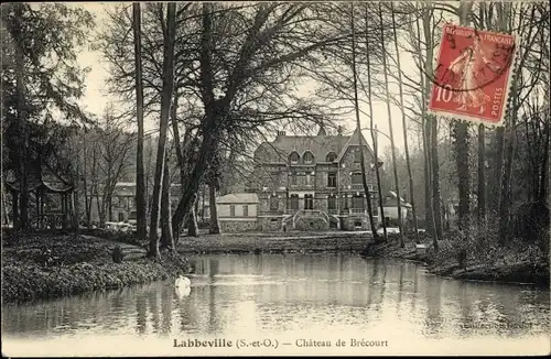 Ak Labbeville Val d'Oise, Château de Brécourt