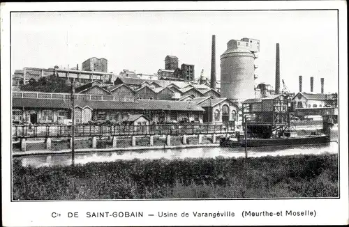 Ak Saint Gobain Meurthe et Moselle, Usine de Varangeville