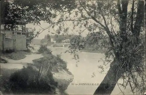 Ak Joinville le Pont Val de Marne, Vue artistique