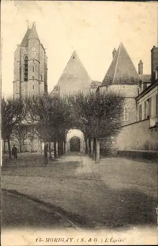 Ak Morigny Essonne, L'eglise