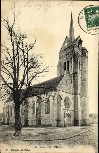 Ak Moigny Essonne, Eglise