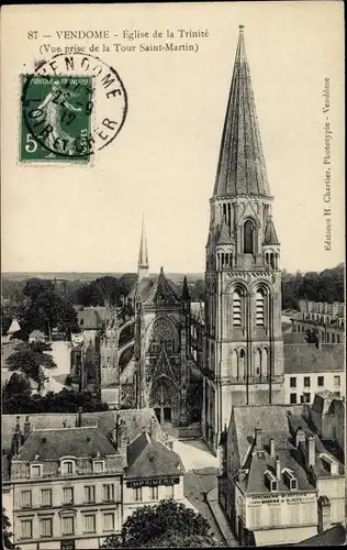 Ak Vendôme Loir et Cher, Église de la Trinité
