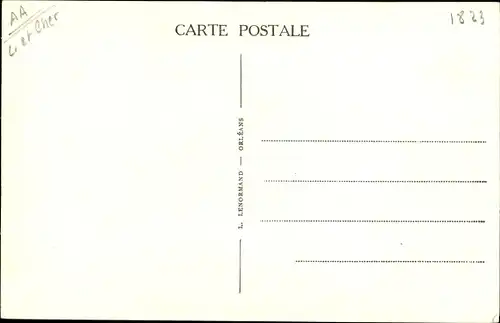 Ak Vendôme Loir et Cher, Vue du Square et l'Église