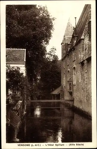 Ak Vendôme Loir et Cher, L'Hôtel Saillant