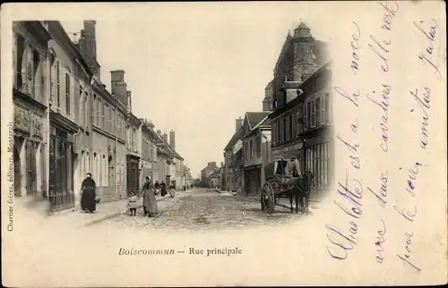 Ak Boiscommun Loiret, Rue principale