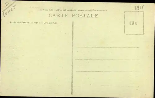 Ak Les Bordes Loiret, Route de Sully