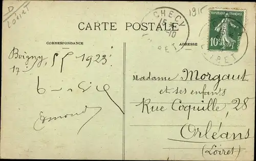 Ak Boigny Loiret, Le bourg et l'Eglise