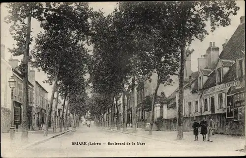 Ak Briare Loiret, Boulevard de la Gare