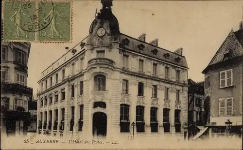 Ak Auxerre Yonne, L'Hotel des Postes