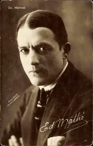 Ak Schauspieler Edouard Mathé, Portrait